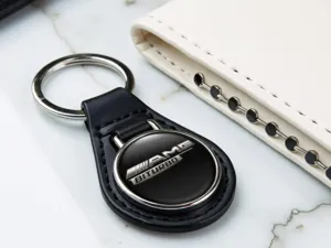 Personalised Leather Keychain High-End Racing